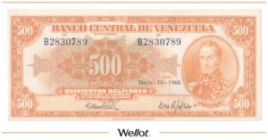 500 Боливаров 1966 Венесуэла