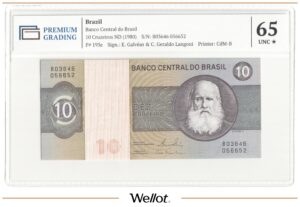 10 Крузейро ND (1980) Бразилия PG 65+ UNC