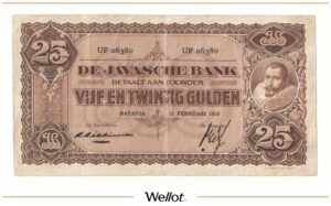 25 Гульденов 1929 Нидерландская Индия