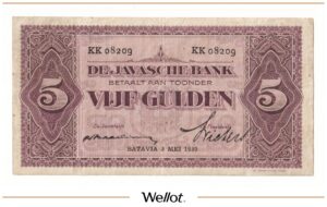 5 Гульденов 1930 Нидерландская Индия