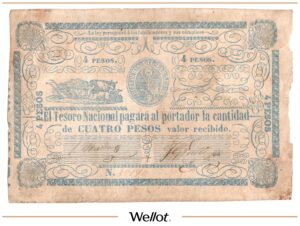 4 Песо ND (1865) Парагвай